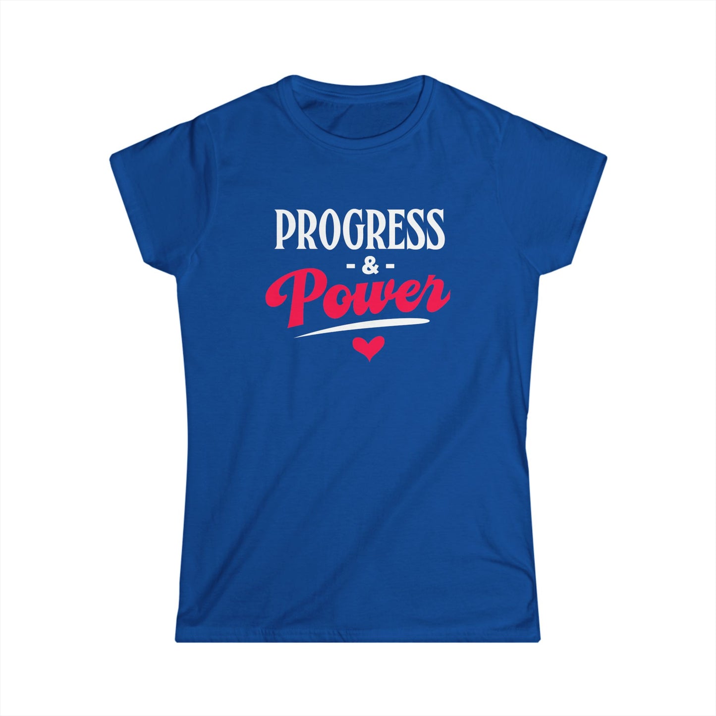 Empowering Women's Softstyle Tee - Progress & Power Shirt
