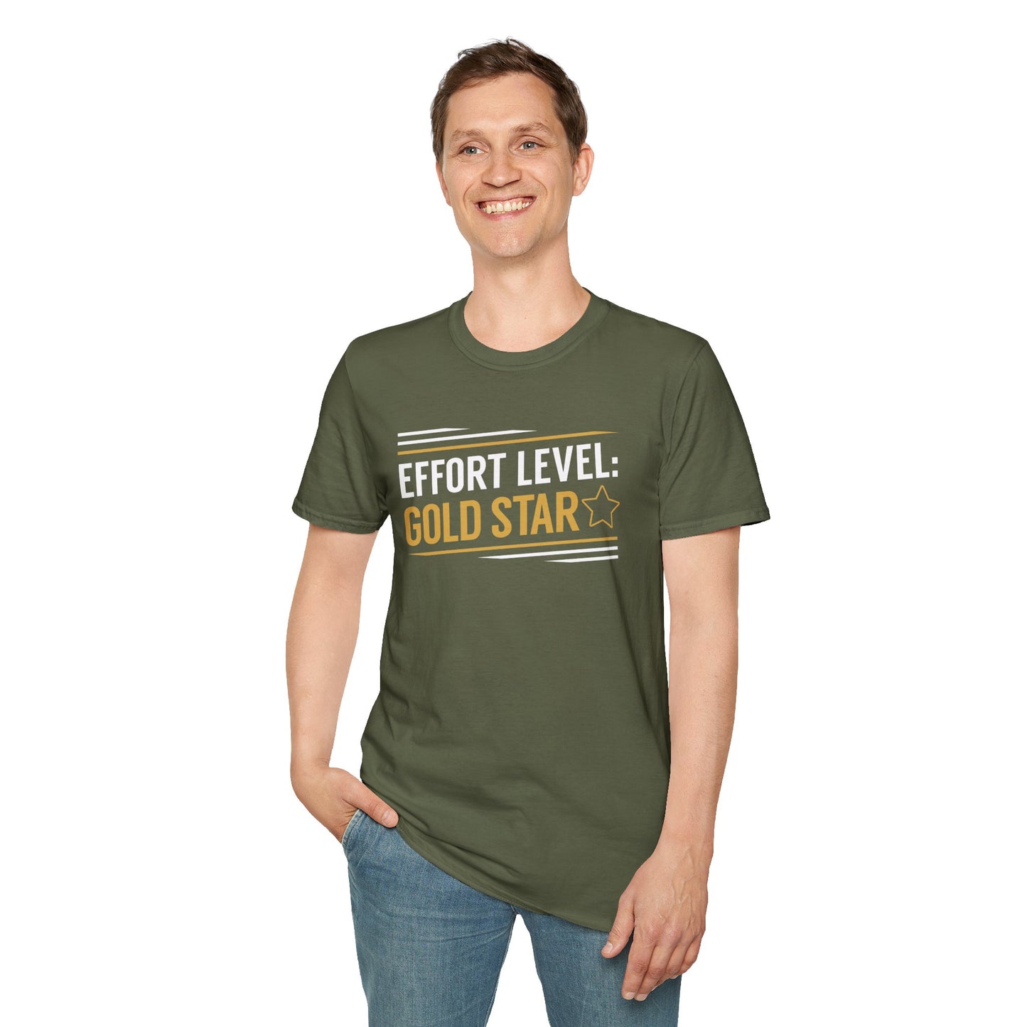 Effort Level Gold Star T-Shirt