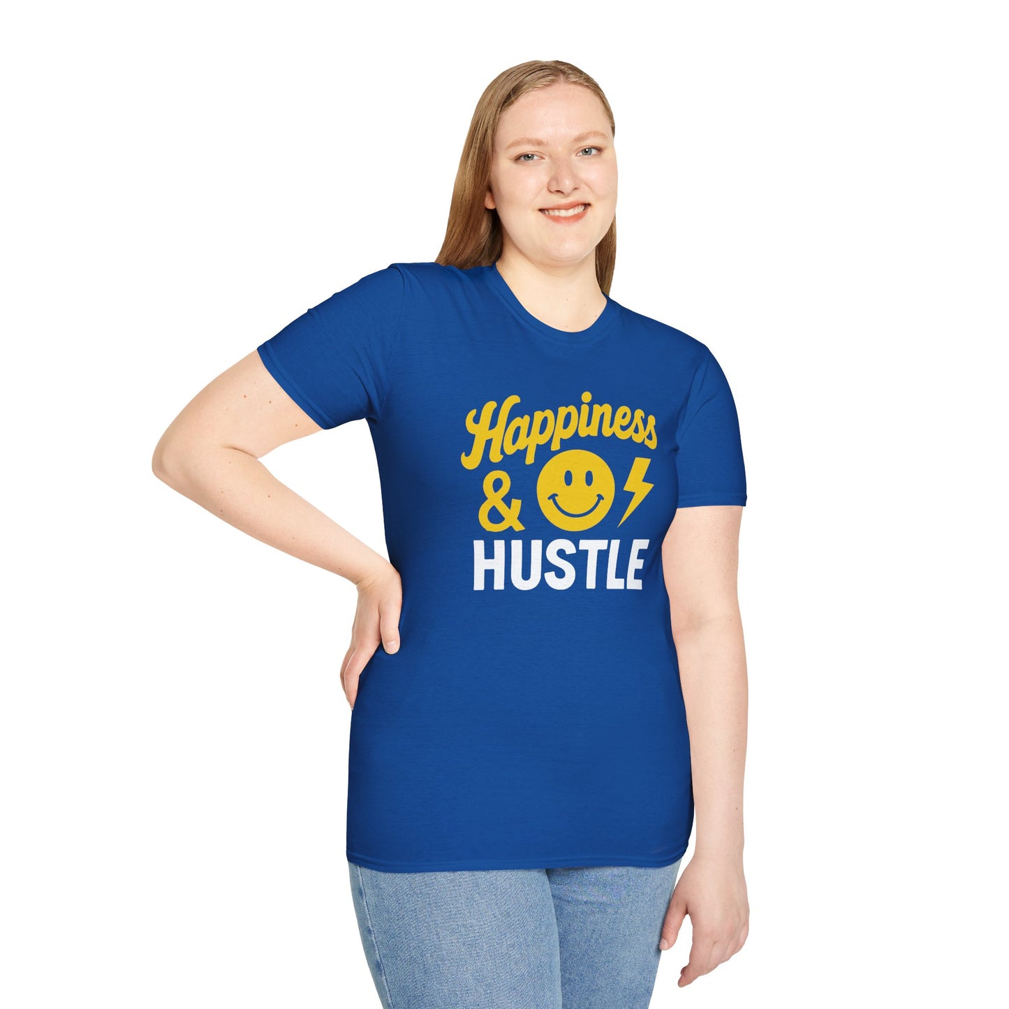 Happiness & Hustle T-Shirt – Joyful Grind Unisex Tee