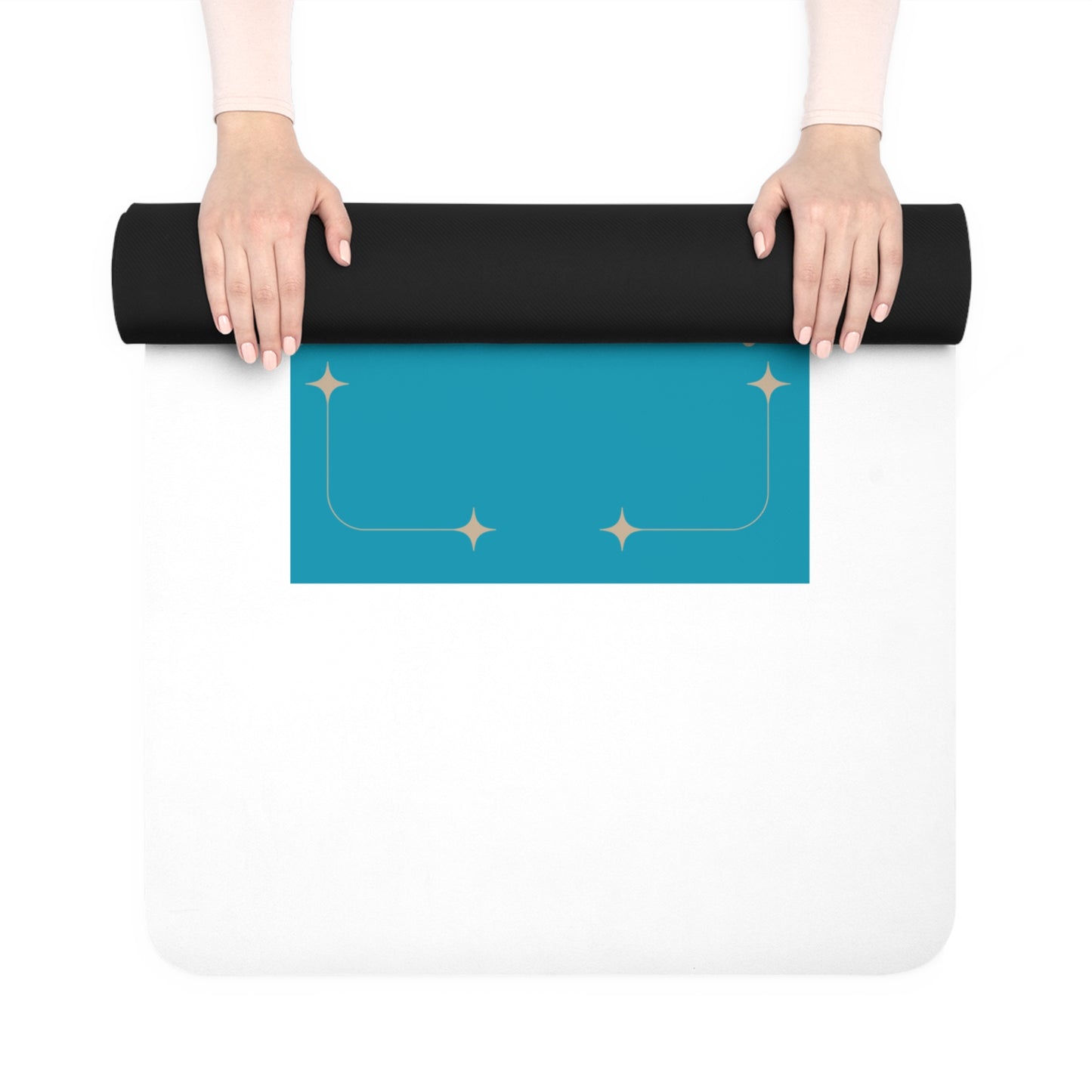 Namaste All Day Yoga Mat - Rubber Non-Slip Fitness Mat for Peaceful Practice