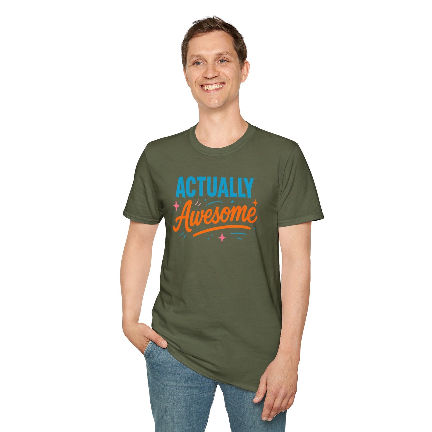 Actually Awesome Unisex Tee - Softstyle T-Shirt for Confidence and Greatness