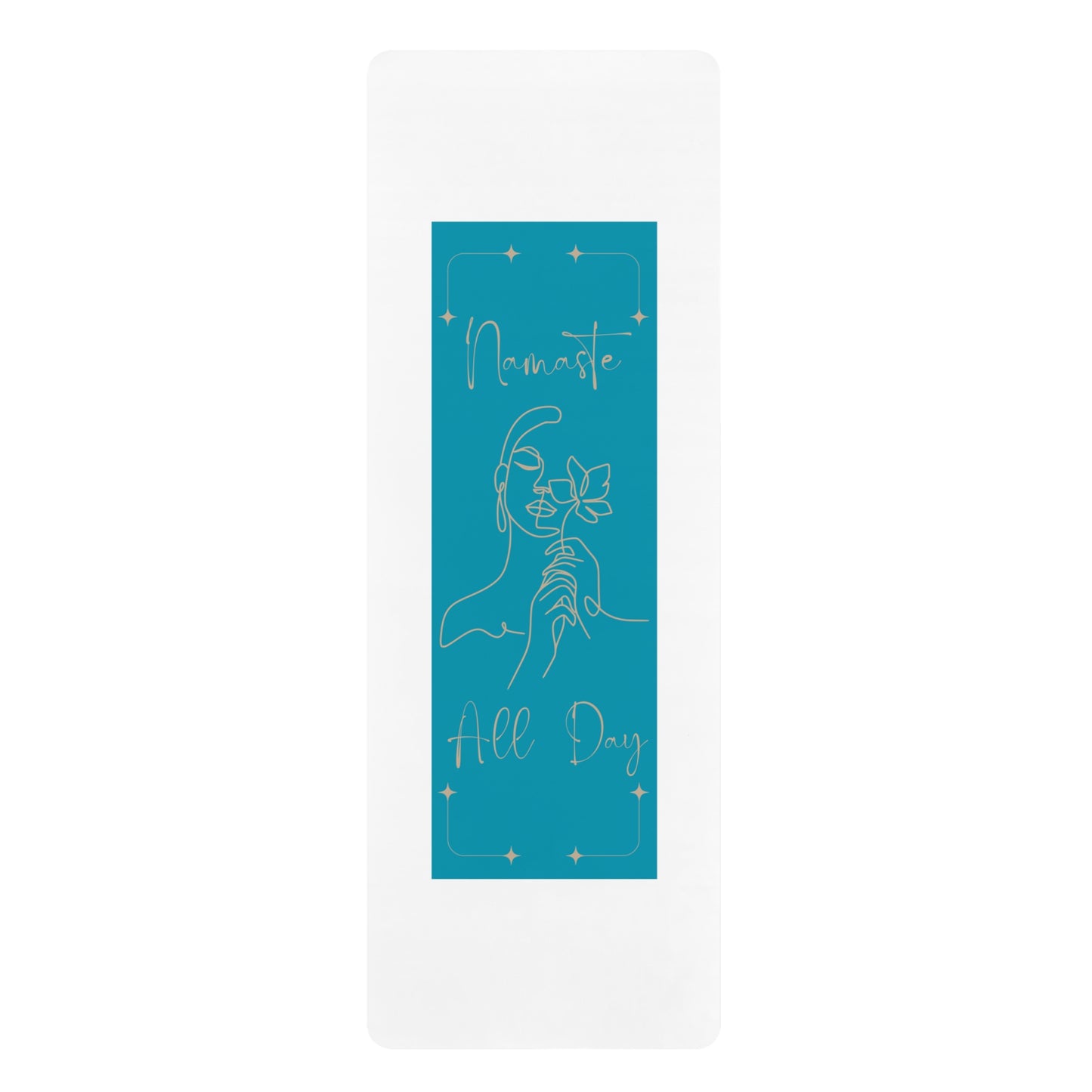 Namaste All Day Yoga Mat - Rubber Non-Slip Fitness Mat for Peaceful Practice