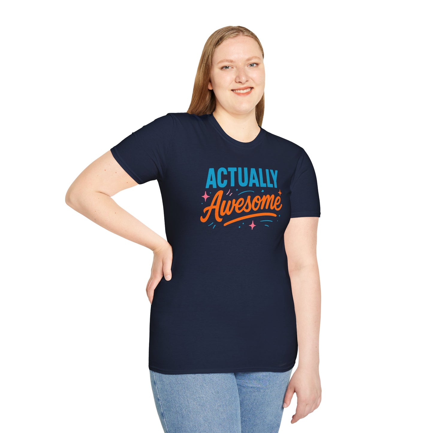 Actually Awesome Unisex Tee - Softstyle T-Shirt for Confidence and Greatness