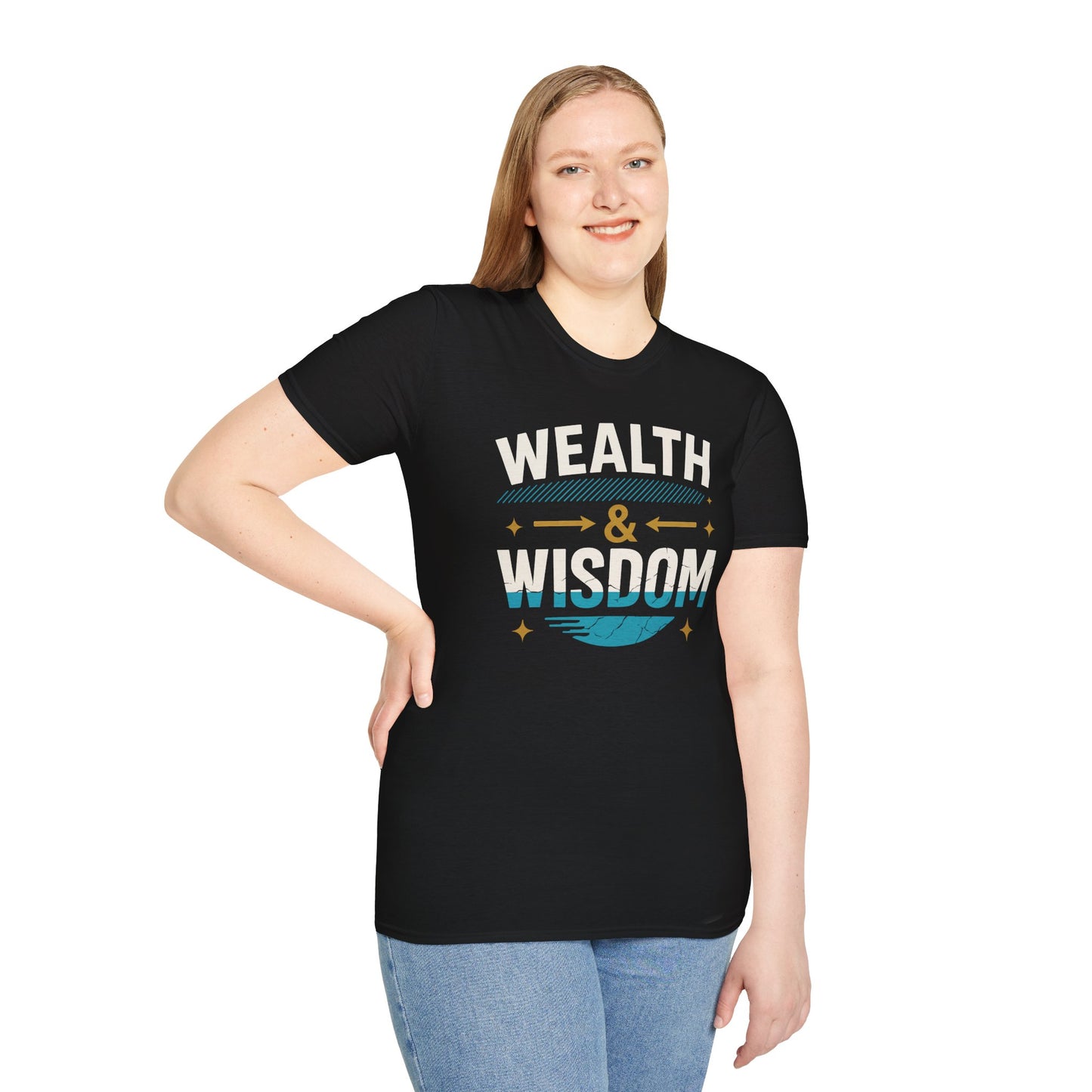 Wealth & Wisdom Unisex T-Shirt - Elevate Your Mindset and Embody Abundance