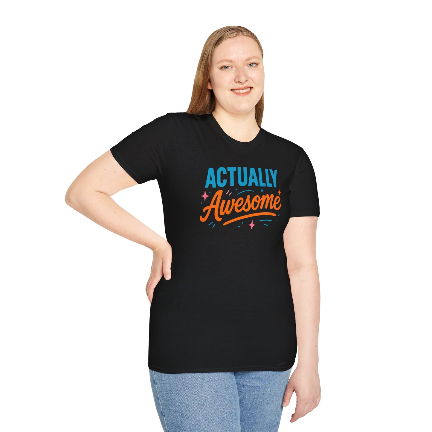 Actually Awesome Unisex Tee - Softstyle T-Shirt for Confidence and Greatness