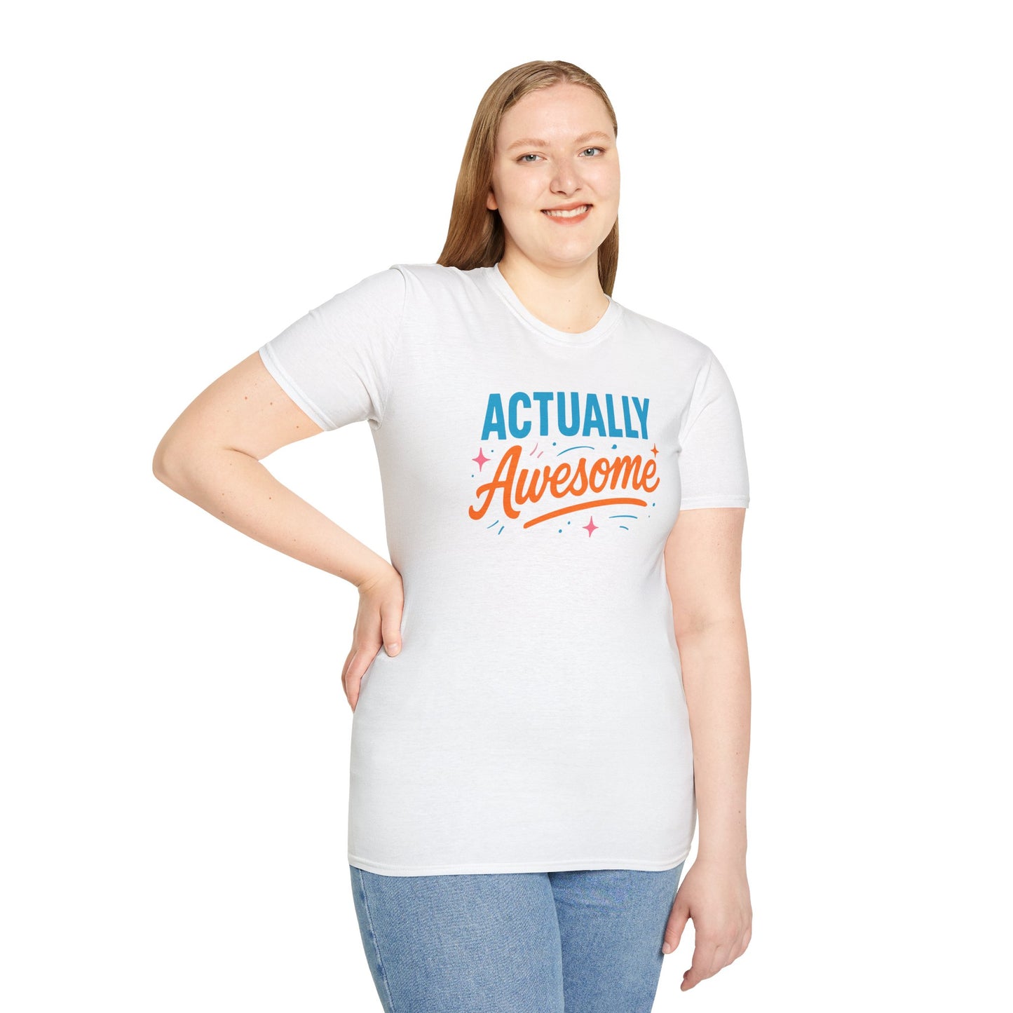 Actually Awesome Unisex Tee - Softstyle T-Shirt for Confidence and Greatness