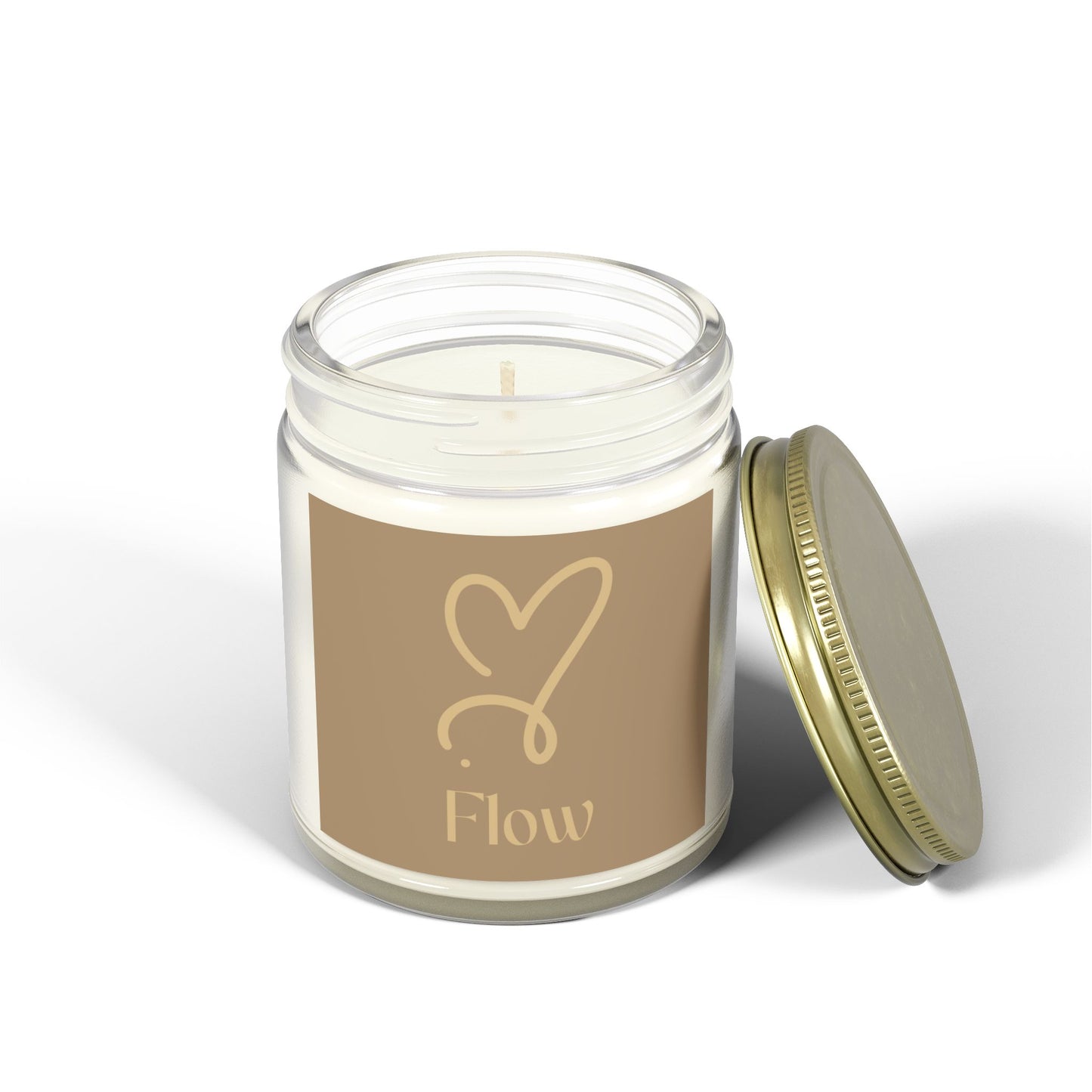 Flow Scented Candles - Coconut Apricot Wax (4oz, 9oz) - Relaxing Aromatherapy Gifts for Home