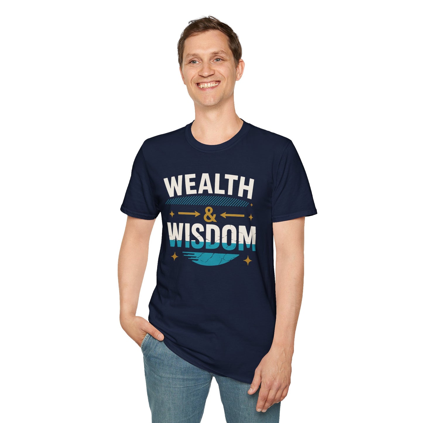 Wealth & Wisdom Unisex T-Shirt - Elevate Your Mindset and Embody Abundance