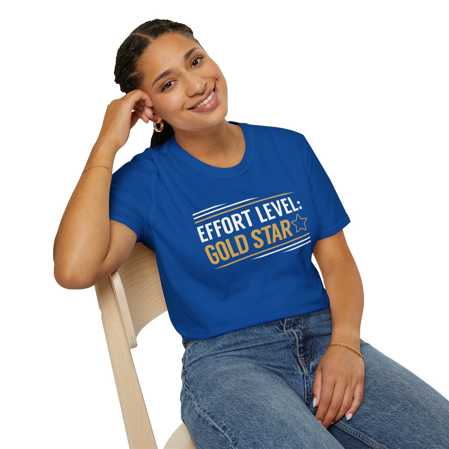 Effort Level Gold Star T-Shirt