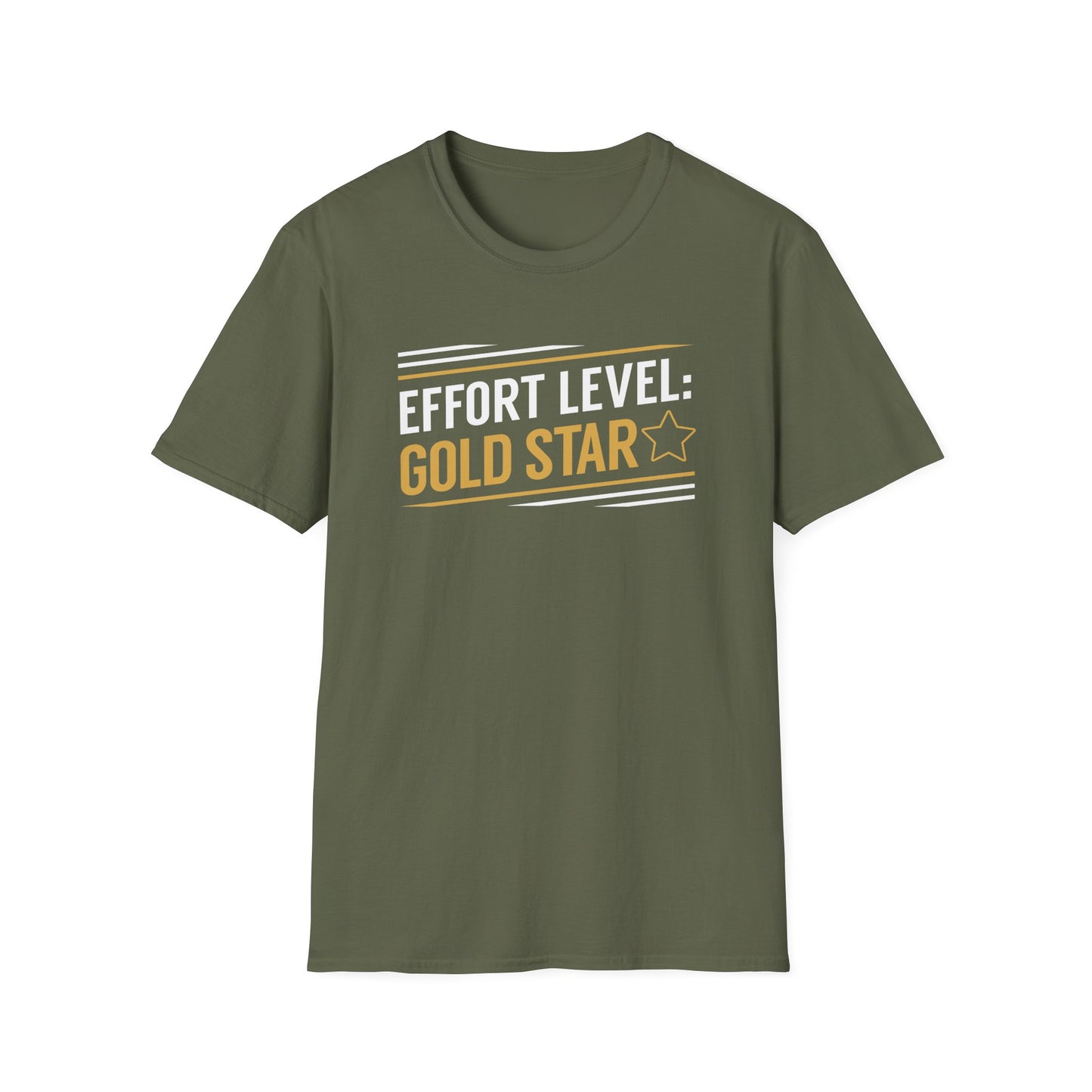 Effort Level Gold Star T-Shirt