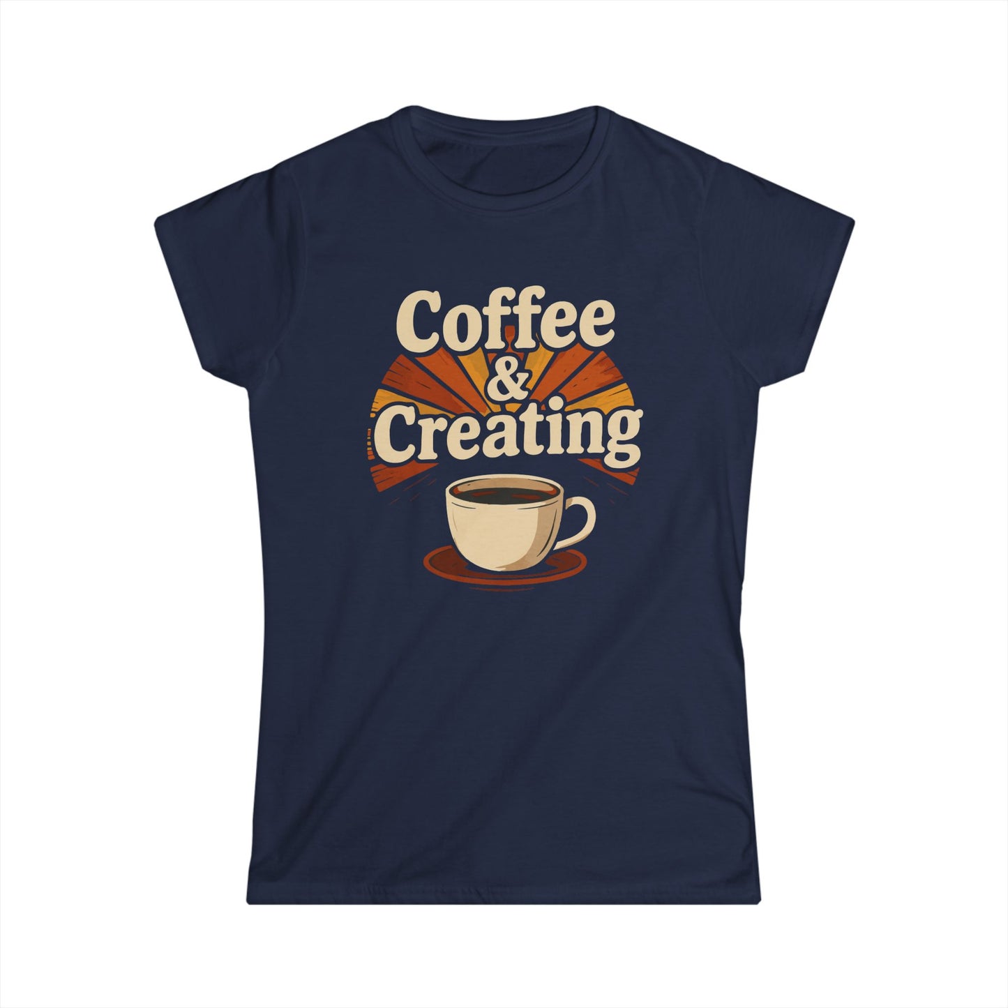 Coffee & Creating Women's Softstyle Tee
