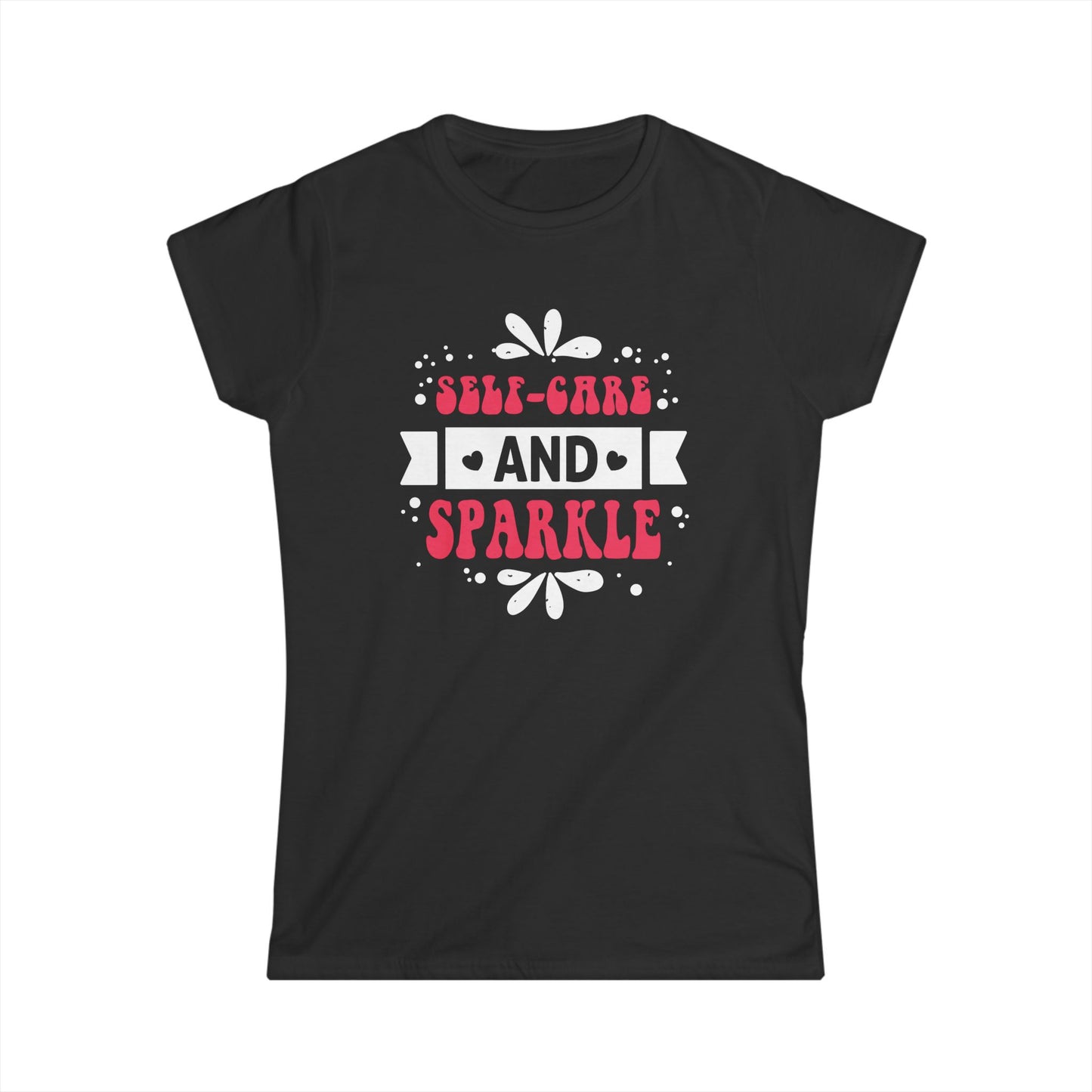 Self-Care and Sparkle Women's Softstyle Tee