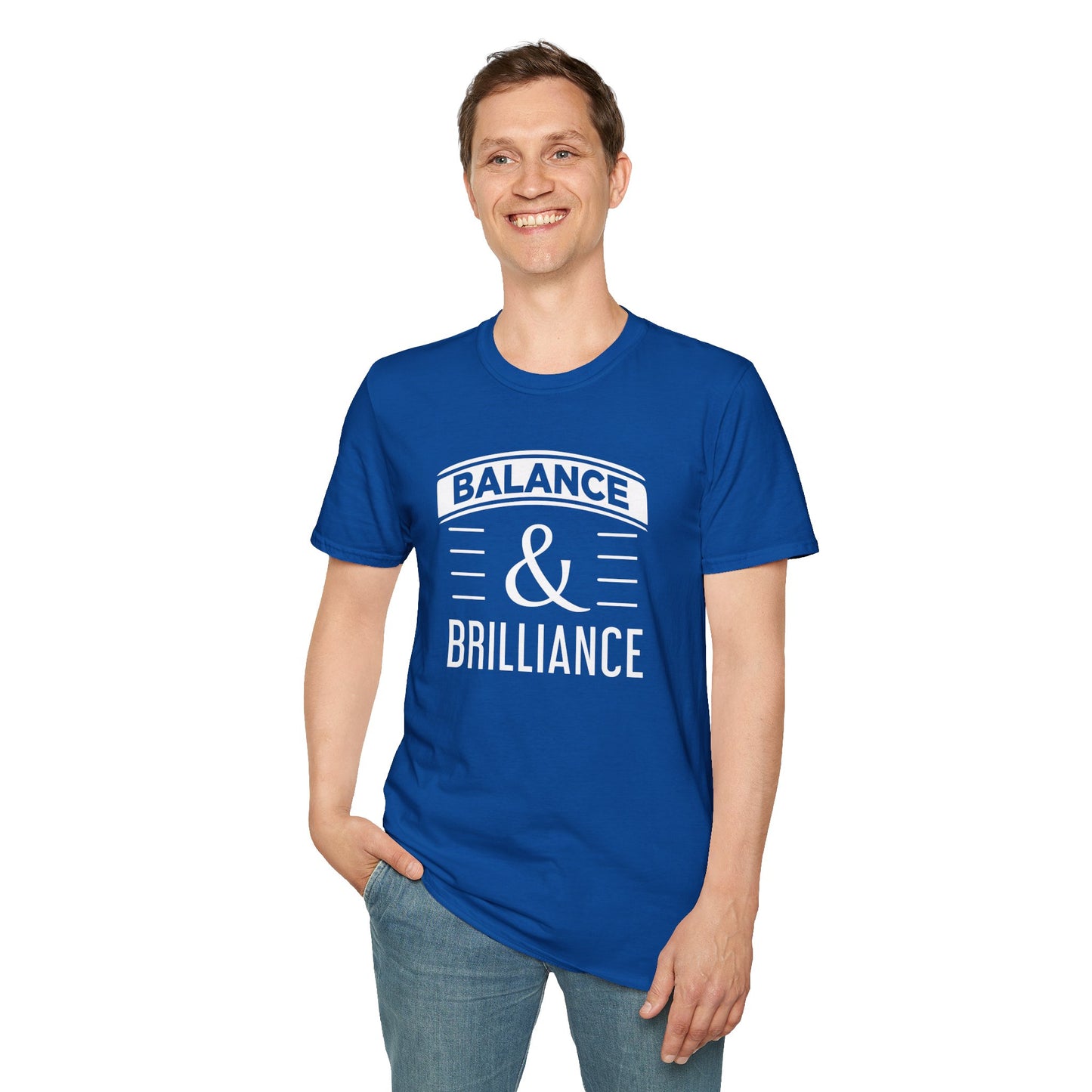 Balance & Brilliance T-Shirt – Unisex Inspirational Tee for Mindful Achievers
