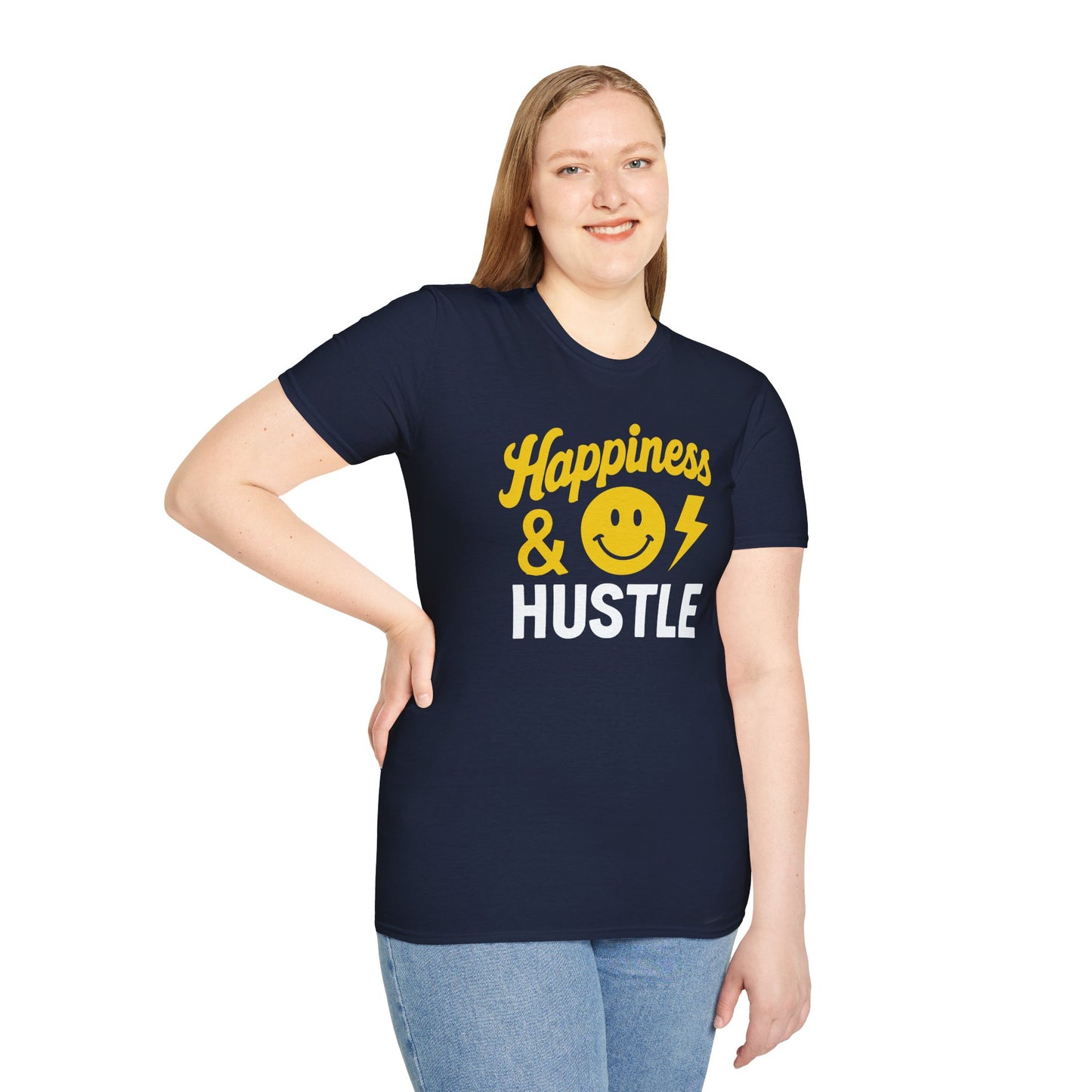 Happiness & Hustle T-Shirt – Joyful Grind Unisex Tee