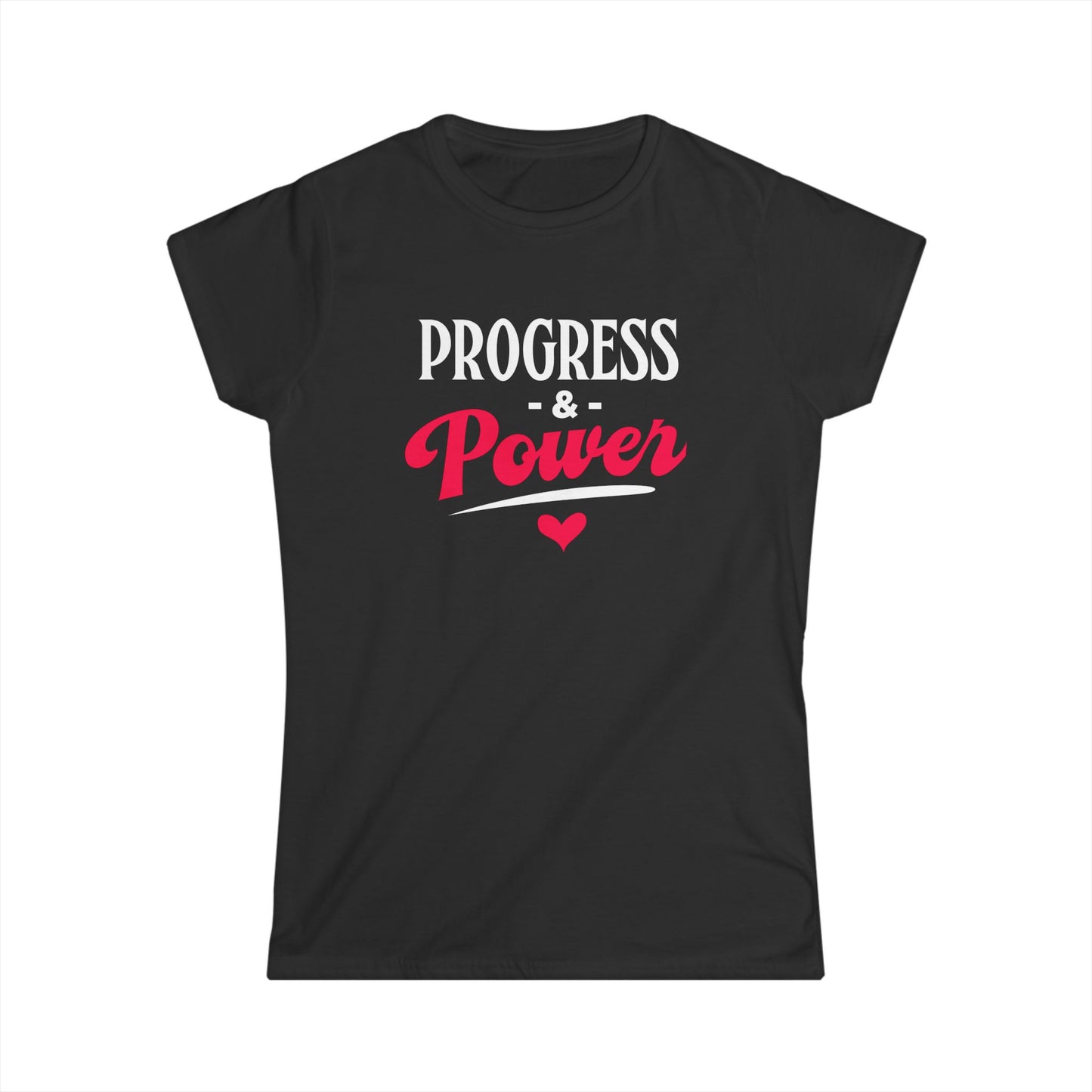 Empowering Women's Softstyle Tee - Progress & Power Shirt