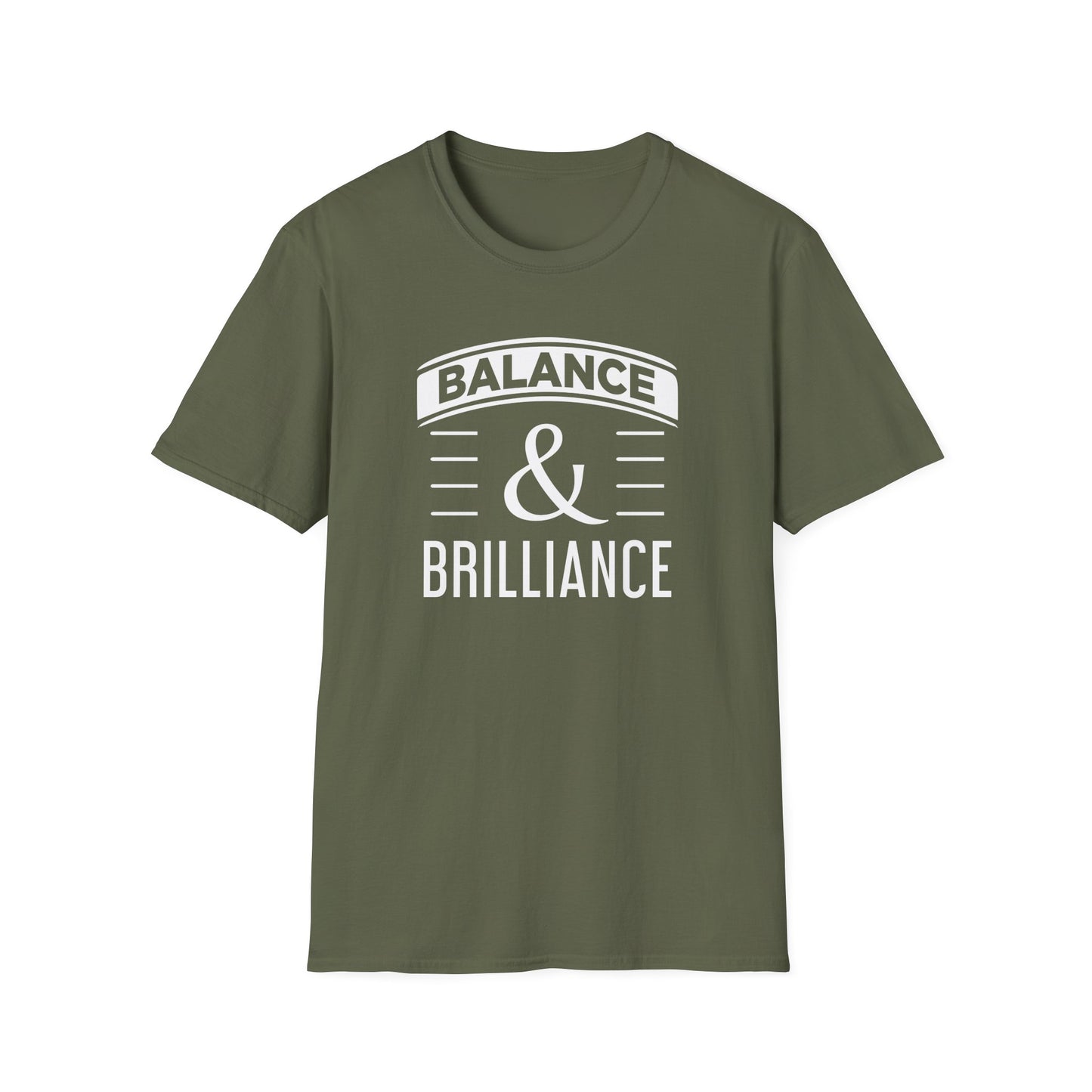 Balance & Brilliance T-Shirt – Unisex Inspirational Tee for Mindful Achievers