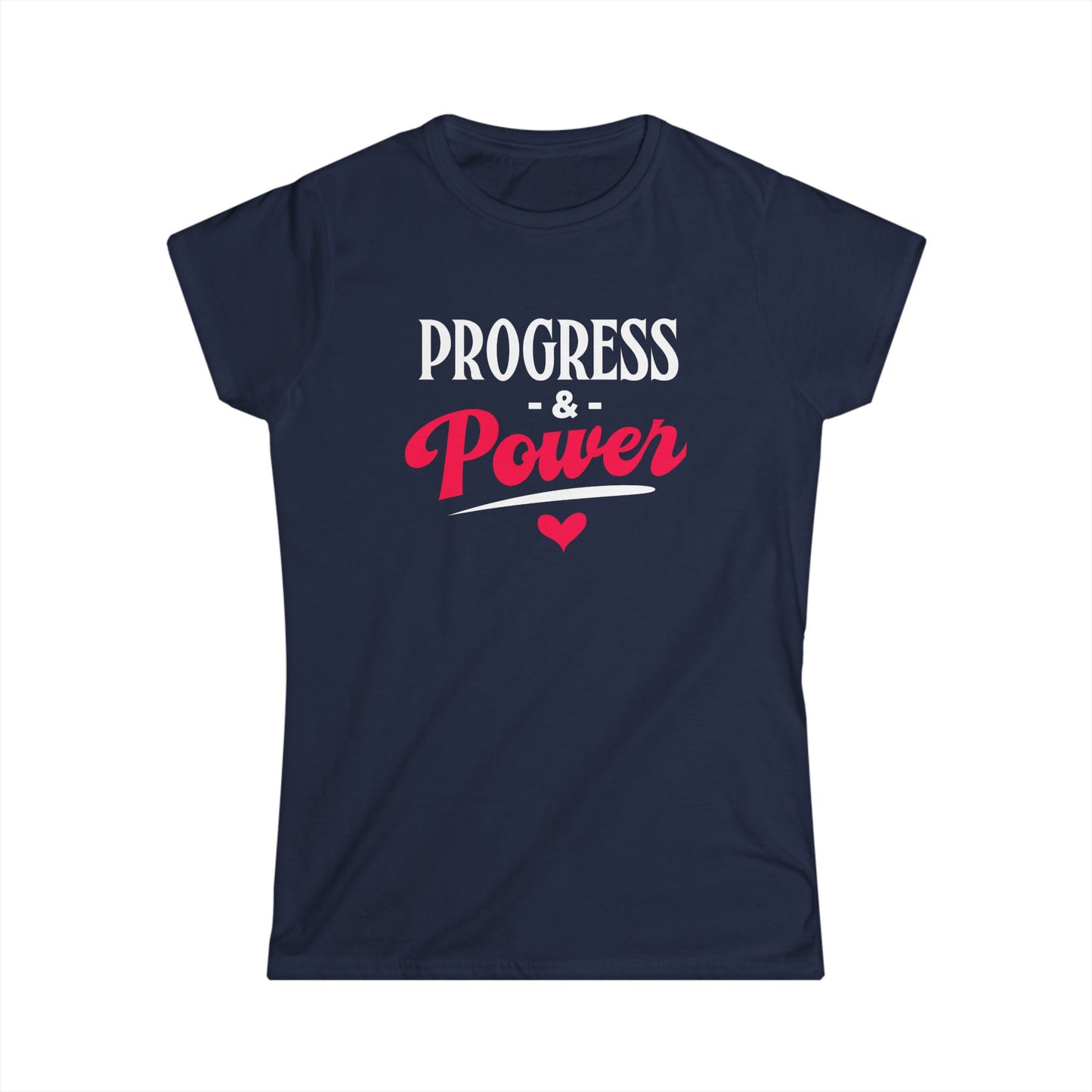 Empowering Women's Softstyle Tee - Progress & Power Shirt