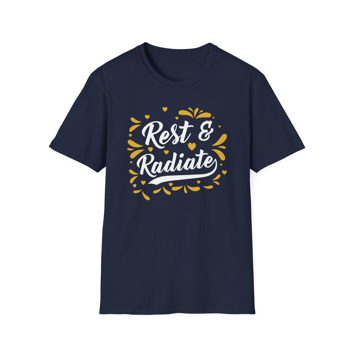 Rest & Radiate T-Shirt – Unisex Self-Care Tee for Peaceful Energy and Glow
