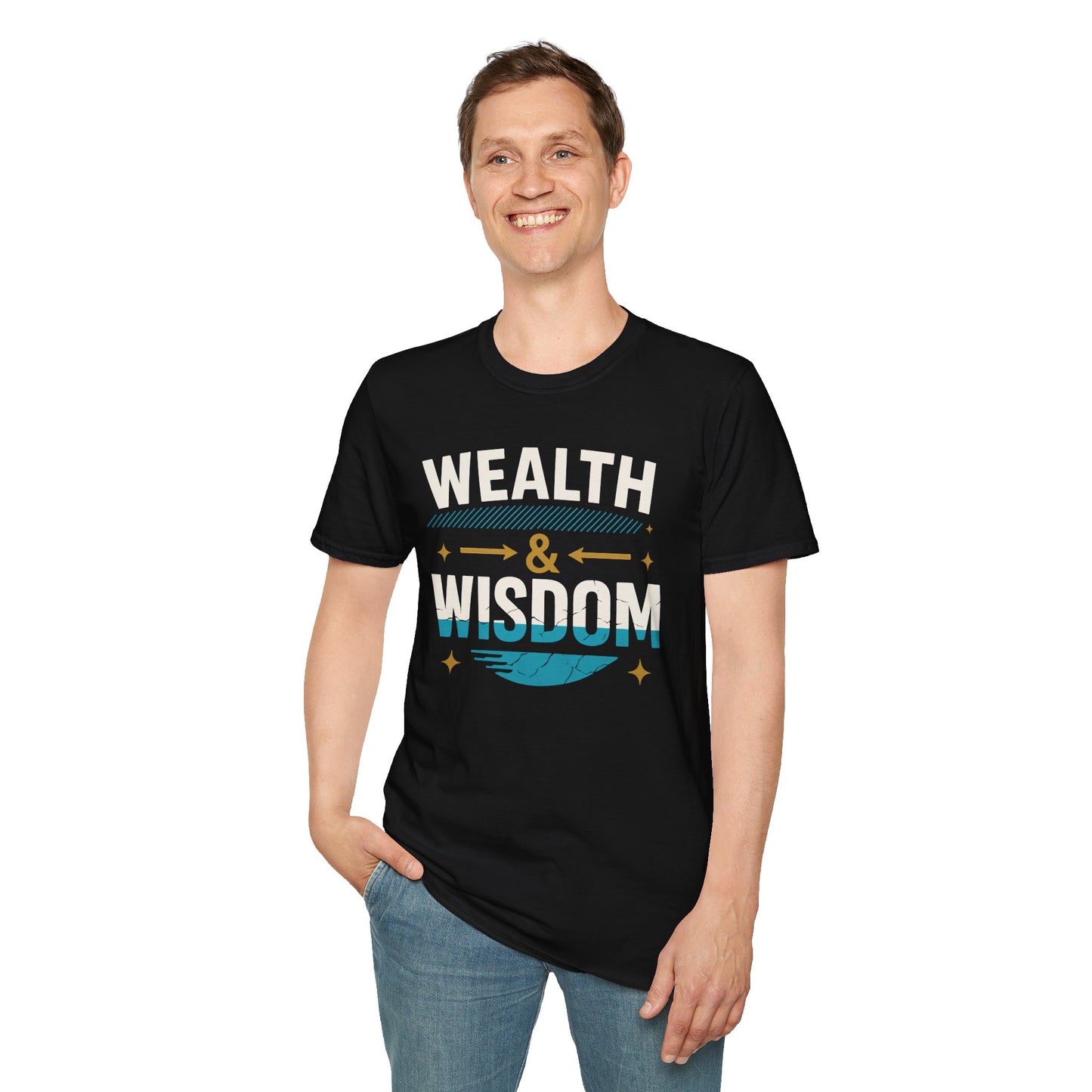 Wealth & Wisdom Unisex T-Shirt - Elevate Your Mindset and Embody Abundance