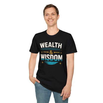 Wealth & Wisdom Unisex T-Shirt - Elevate Your Mindset and Embody Abundance