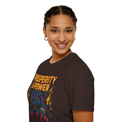 Prosperity & Power Unisex T-Shirt - Manifest Wealth & Walk in Strength