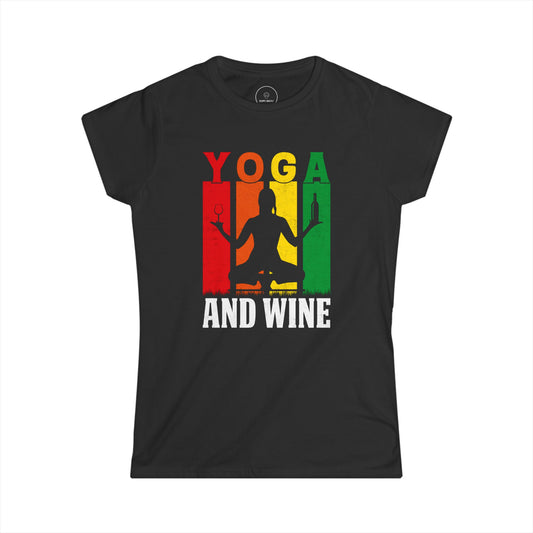 Yoga Vibes Women's Softstyle Tee - Relax in Comfort