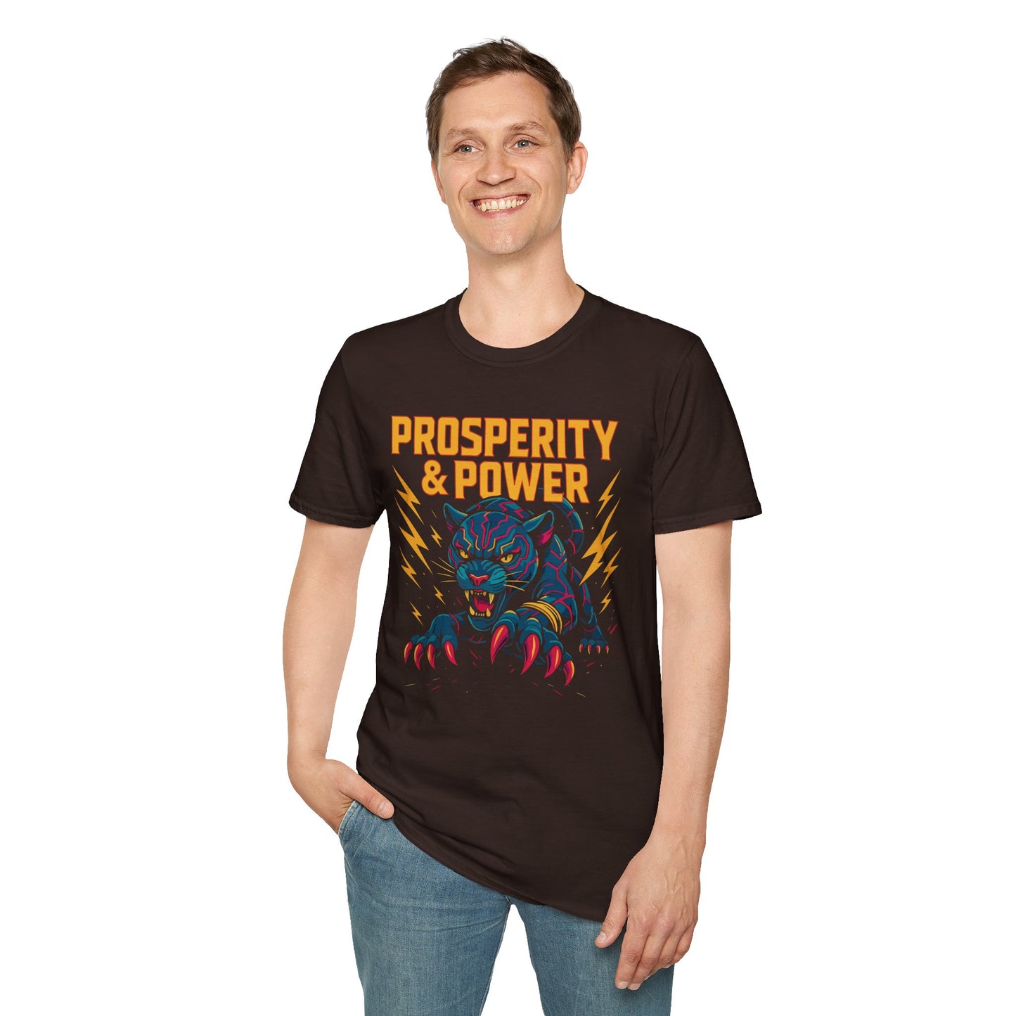 Prosperity & Power Unisex T-Shirt - Manifest Wealth & Walk in Strength