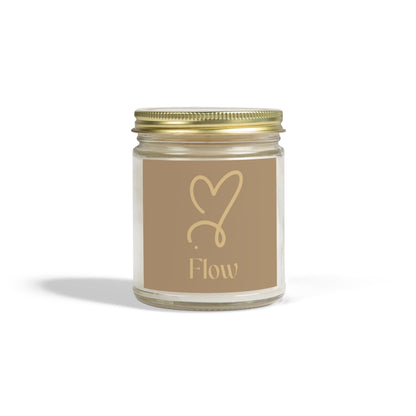 Flow Scented Candles - Coconut Apricot Wax (4oz, 9oz) - Relaxing Aromatherapy Gifts for Home