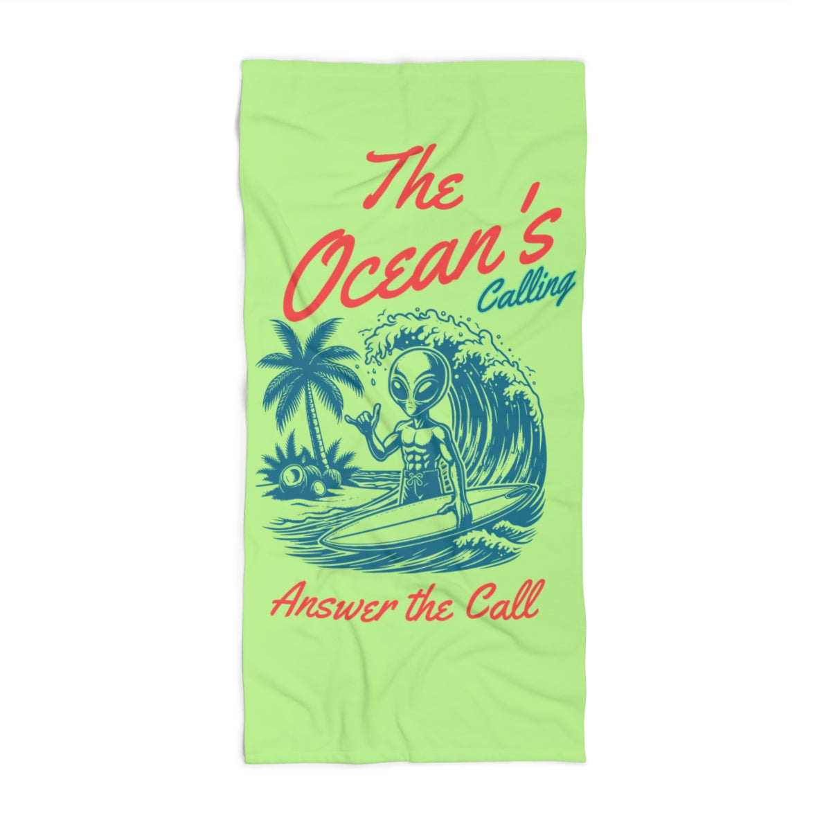 Ocean's Calling Beach Towel - Vibrant Summer Towel for Beach Lovers