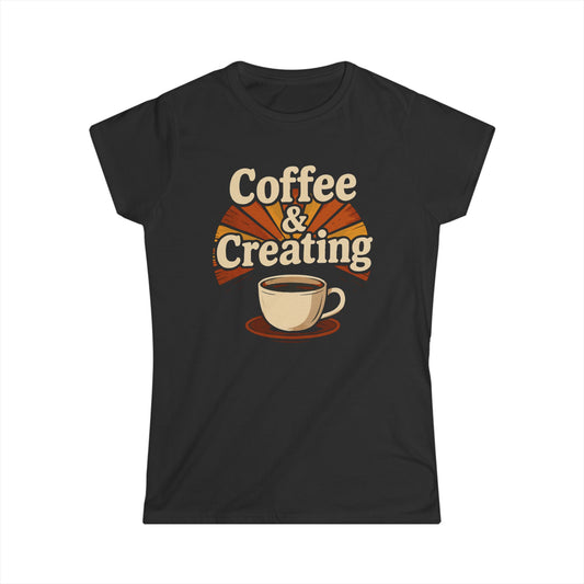 Coffee & Creating Women's Softstyle Tee