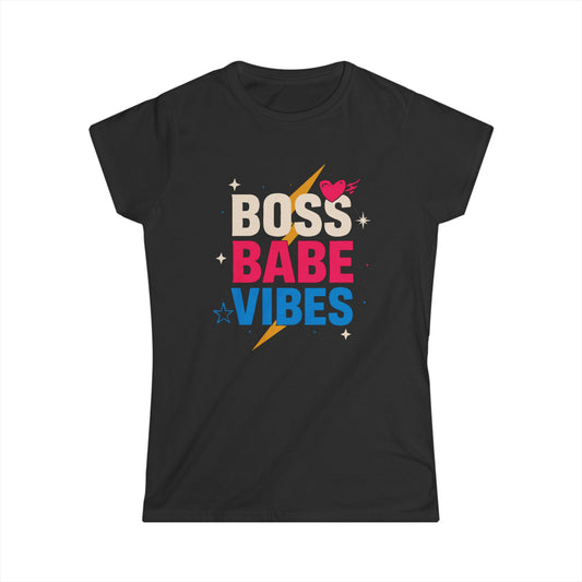 Boss Babe Vibes Women's Softstyle Tee