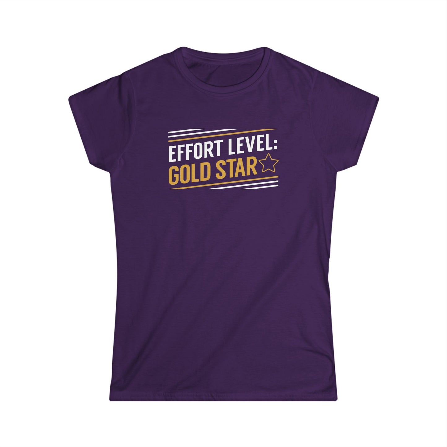 Effort Level - Gold Star Women's Softstyle Tee