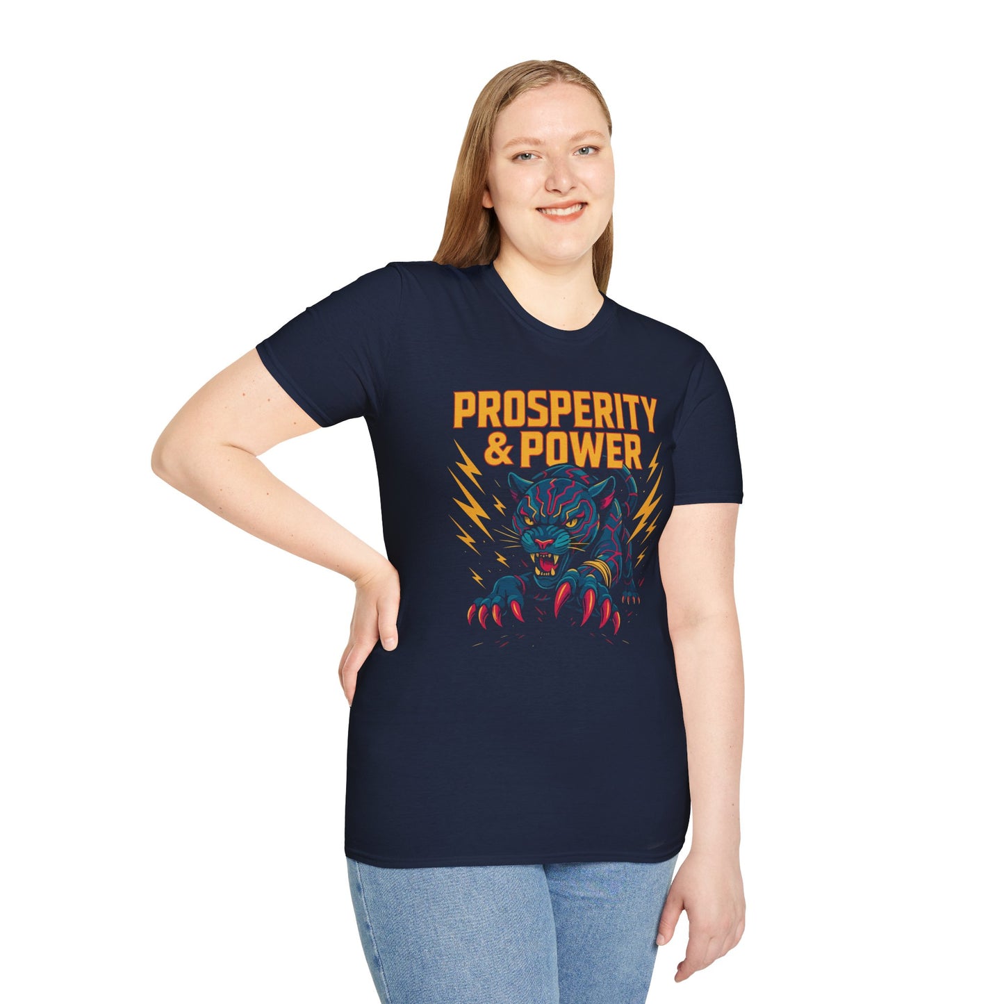 Prosperity & Power Unisex T-Shirt - Manifest Wealth & Walk in Strength