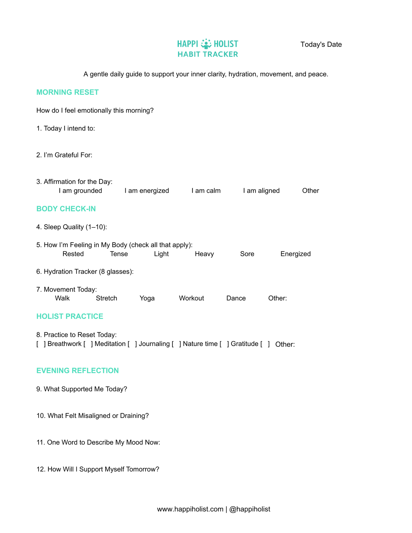 Holist AF! Beginner's Guide to a Balanced Life