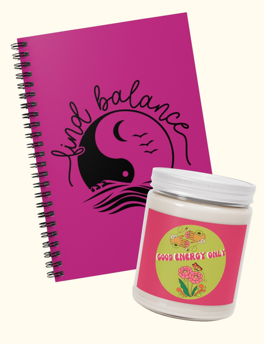 Notebook and Candle Bundle